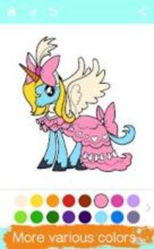 Unicorn Coloring Book Kids Game游戏截图3