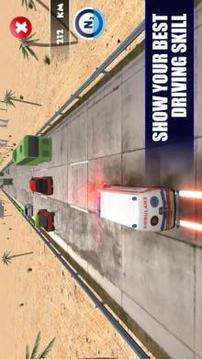 Ambulance Traffic Rescue 3D游戏截图5