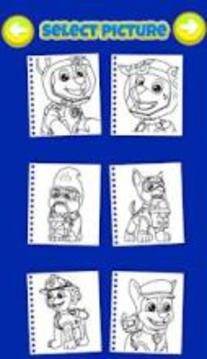 Paw Puppy Coloring Book游戏截图5