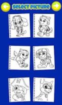 Paw Puppy Coloring Book游戏截图4