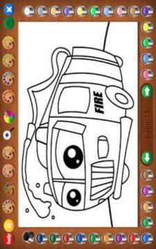Coloring Book 11 Lite: Trucks and Things that Go游戏截图2