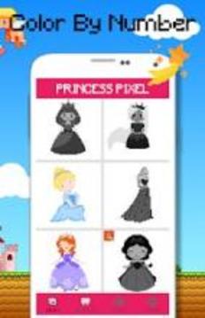 Princess Coloring By Number - Pixel Art游戏截图3