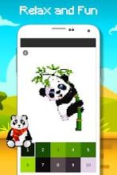 Panda Coloring By Number - Pixel Art游戏截图4