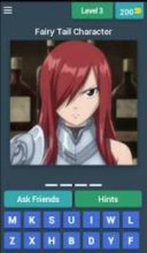 Fairy Tail Characters Quiz游戏截图3