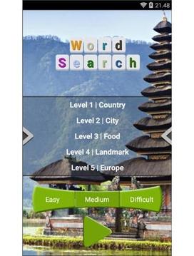 Word Search - The World Travel游戏截图1