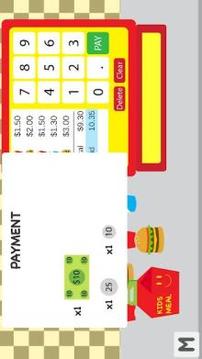 Kids Burger Cash Register Free游戏截图2