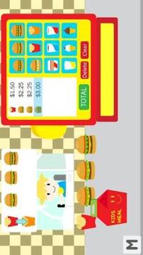 Kids Burger Cash Register Free游戏截图3