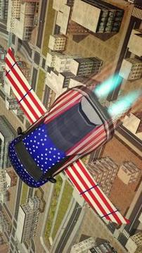 Free Flying Racing Car Driving游戏截图1