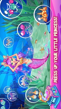Mermaid Princess Underwater Games游戏截图4