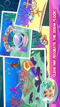 Mermaid Princess Underwater Games游戏截图1