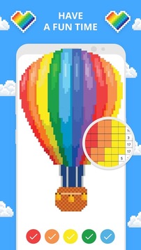 Pixel Art Sandbox Color by Number游戏截图2
