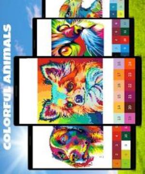 Animals Color by Number: Animal Pixel Art游戏截图5