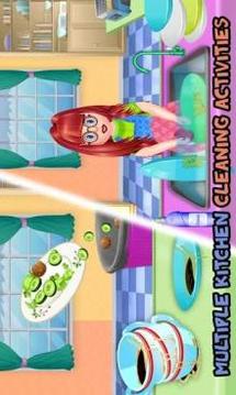 Dish Washing Games For Girls: Home Kitchen Cleanup游戏截图3