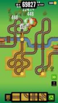 Gold Train FRVR - Best Railroad Connection Game游戏截图1