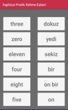 Pratik İngilizce Kelime Ezberleme游戏截图1