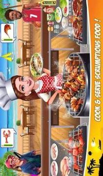 Super Chef Beach Bbq Kitchen Story Cooking Games游戏截图5