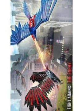 Super Hero Flying Captain Robot American City War游戏截图2