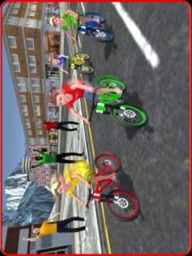 Kids Bicycle Rider Street Race游戏截图4
