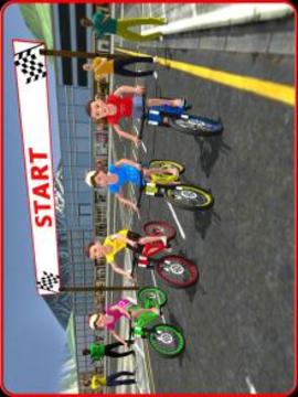 Kids Bicycle Rider Street Race游戏截图5