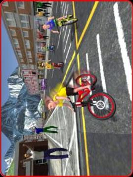 Kids Bicycle Rider Street Race游戏截图3