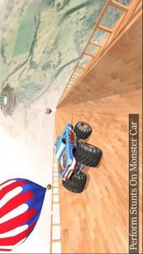 Biggest Mega Ramp Extreme Monster Stunt Car游戏截图2