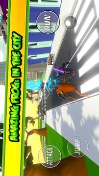 3D Frog Game Amazing Action : IN CITY TOWN游戏截图1