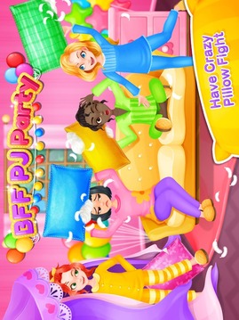 BFF PJ Party - Crazy Pillow Fight Slumber Fun游戏截图4