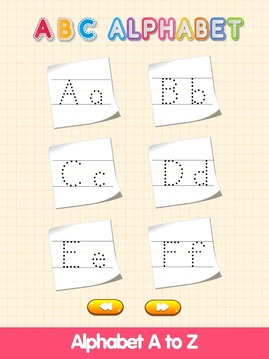 ABC 英文字母表写作 和 动物着色游戏截图5
