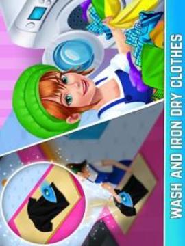 Laundry Service Dirty Clothes Washing Game游戏截图4