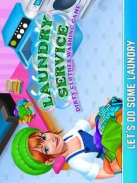 Laundry Service Dirty Clothes Washing Game游戏截图1