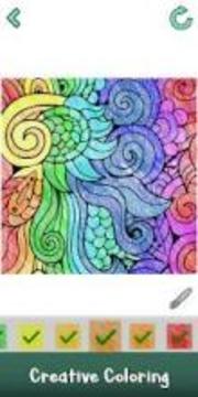 Crayon Color by Number: Adult Paint Number Book游戏截图1