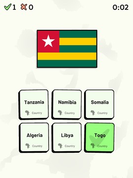 Countries of Africa Quiz游戏截图4