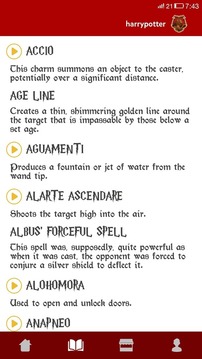 Spells Book & Quiz Harry Potter游戏截图2