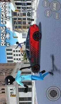 Amazing stickman rope hero  Gangster Crime City游戏截图4