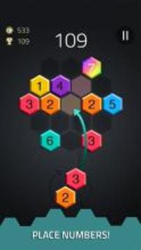 Get7! - Hexa Puzzle游戏截图1