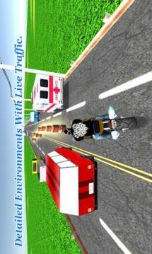 Highway Dash 3D - Speed Street Bike Moto Racing游戏截图4