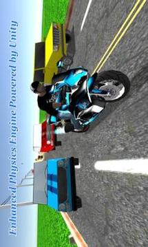 Highway Dash 3D - Speed Street Bike Moto Racing游戏截图3