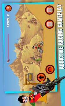 Robin in the desert  teenage titans  BikeGame游戏截图4