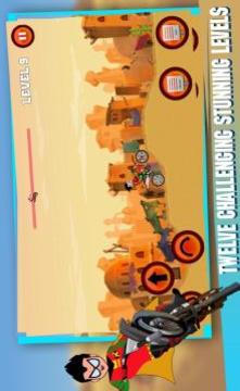 Robin in the desert  teenage titans  BikeGame游戏截图2