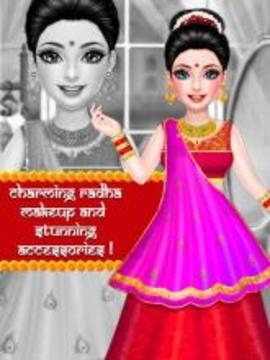 Radha Krishna Makeover - Gopi Doll Fashion Salon游戏截图3