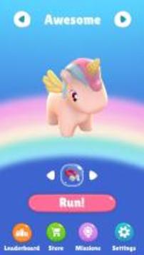 Unicorn Runner 3D Cute Game for Girls游戏截图4