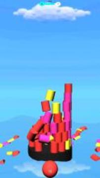 Tower Color Falling Ball Clash游戏截图1