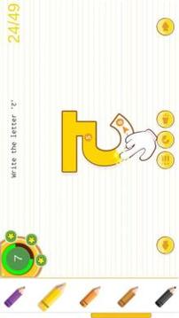 Hindi Alphabets Tracing Book游戏截图2
