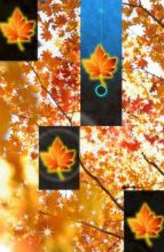Autumn Piano Fall Tiles  Leaf Trees Wind Game游戏截图2