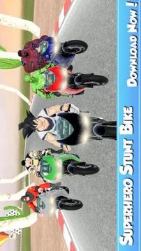 Superhero Tricky Bike Racing Stunts 2019游戏截图3