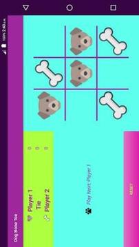 Dog Bone Toe * - Tic Tac Toe Game ❌⭕游戏截图1