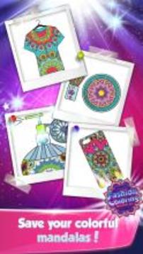 Mandala Art Fashion Coloring Games游戏截图1