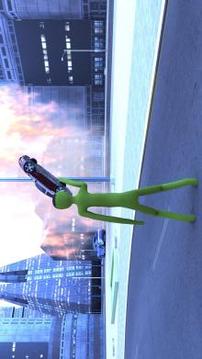 Green Monster Stickman Superhero游戏截图3