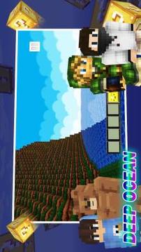 Pixel World,Lucky Block Race + Skins for Minecraft游戏截图1