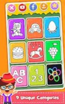 Coloring Games : PreSchool Coloring Book for kids游戏截图1